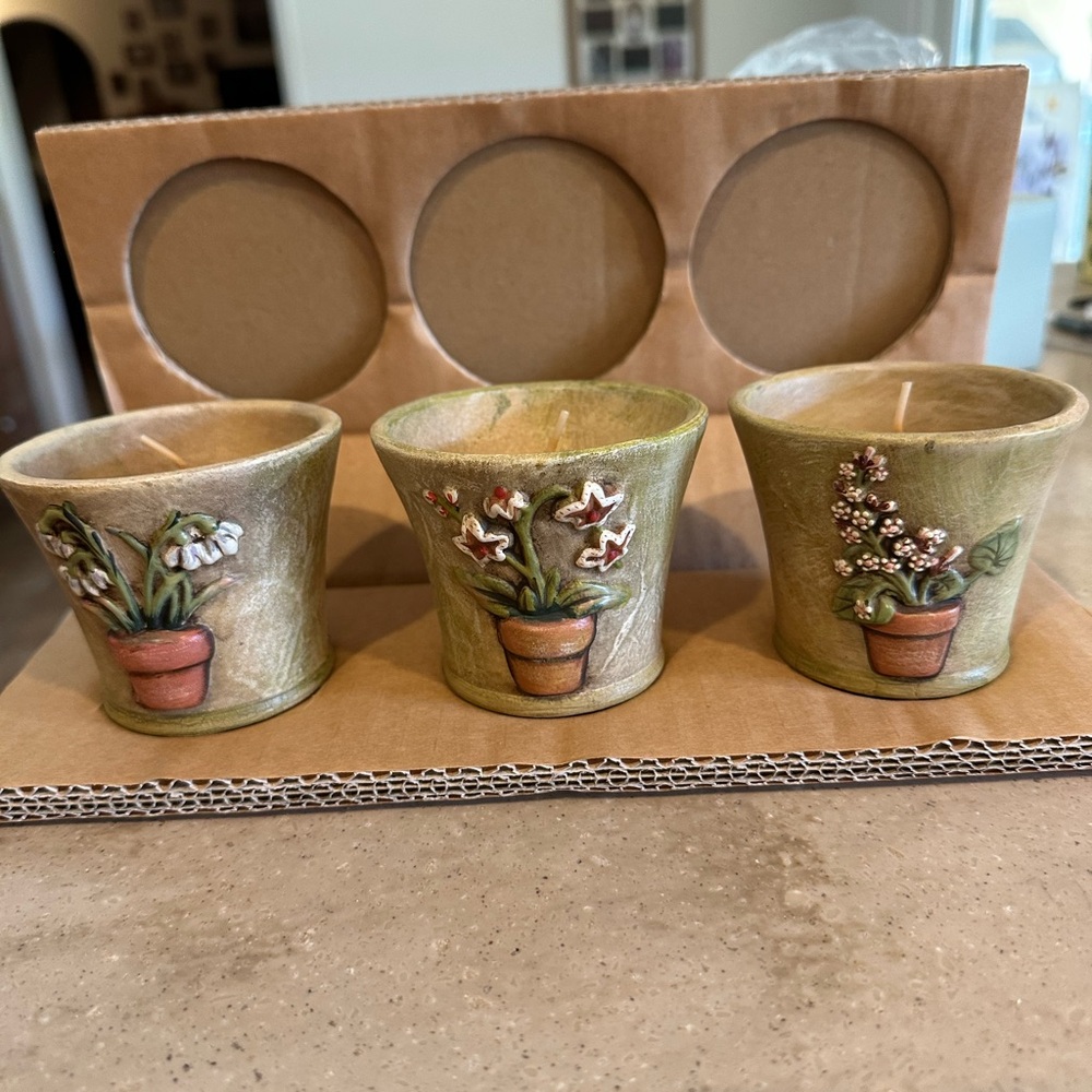 Floral Candle Set